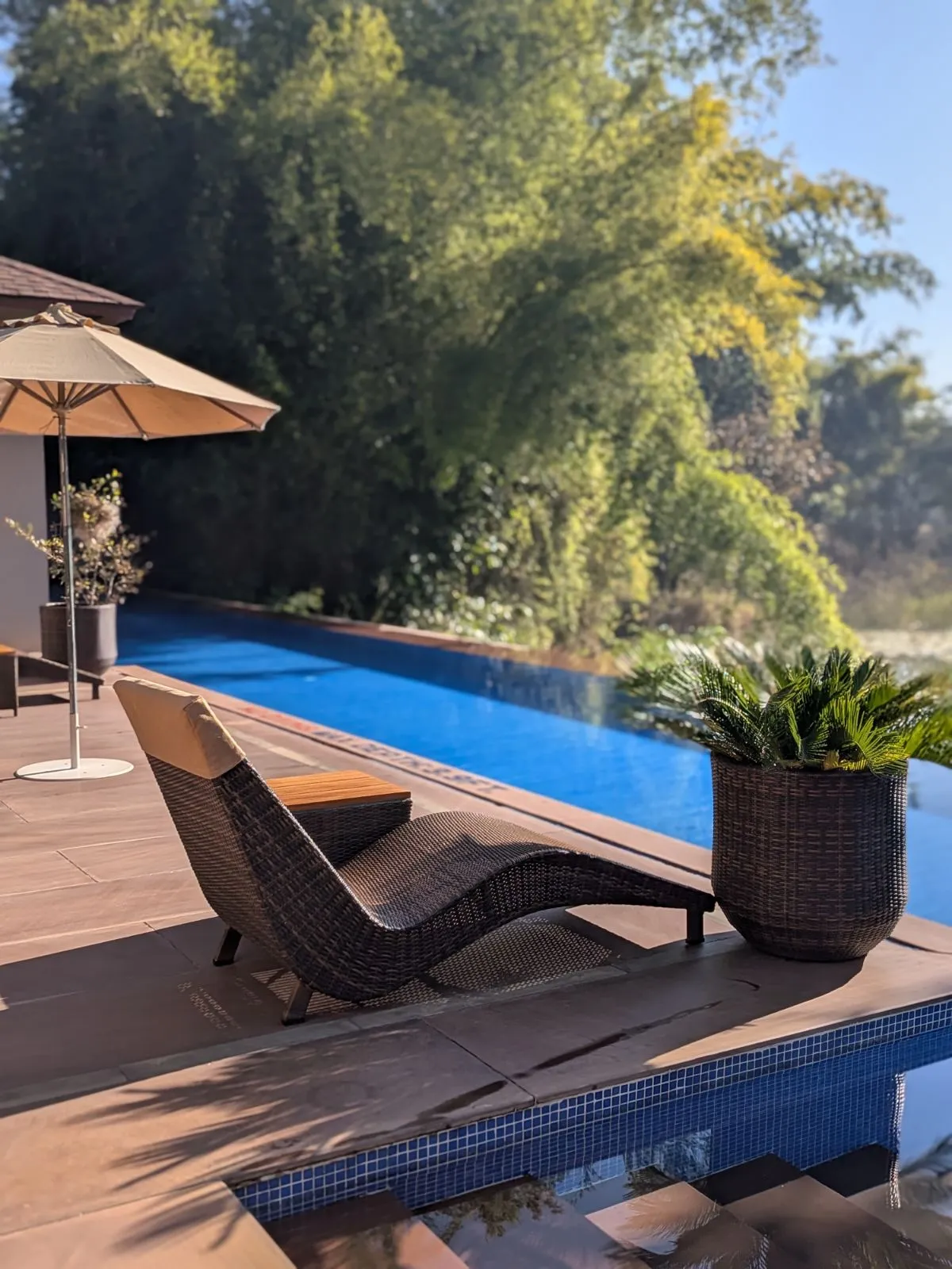 pool at accommodation, India