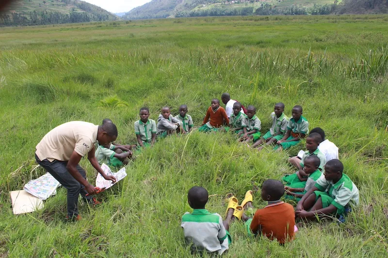 Rugezi Marsh, Youth club members learn about nature through Bioblitz activity, RWCA_Rwanda