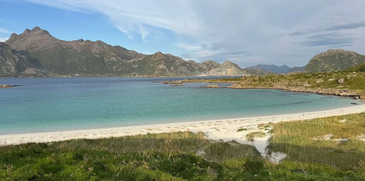 Beach and Bay in Langoya Island, Norway