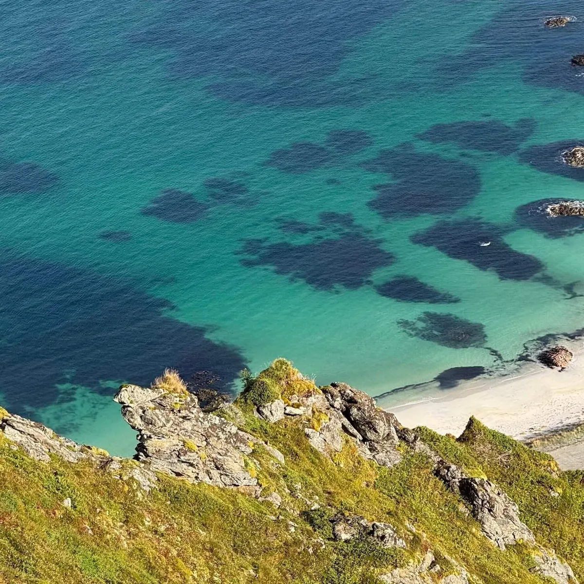 Beach and bay on Lofoten Islands, Norway