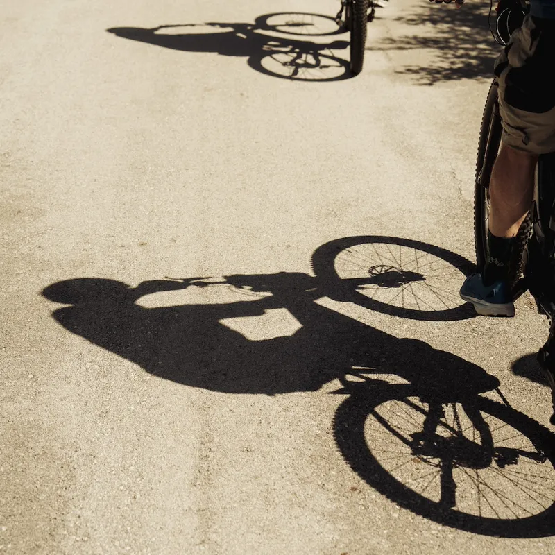 Bike Shadow Outline, Zagori, Greece