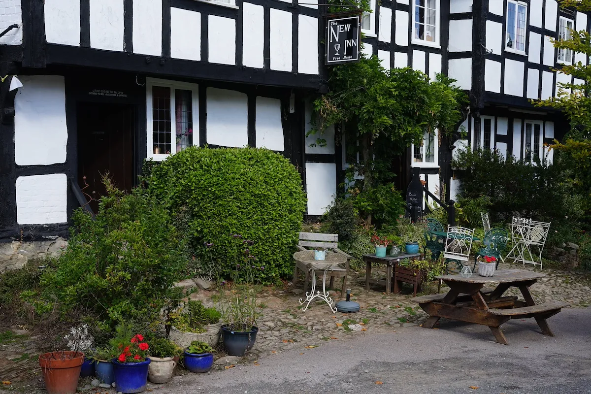 Black and white house, Traditional Village Herefordshire, UK