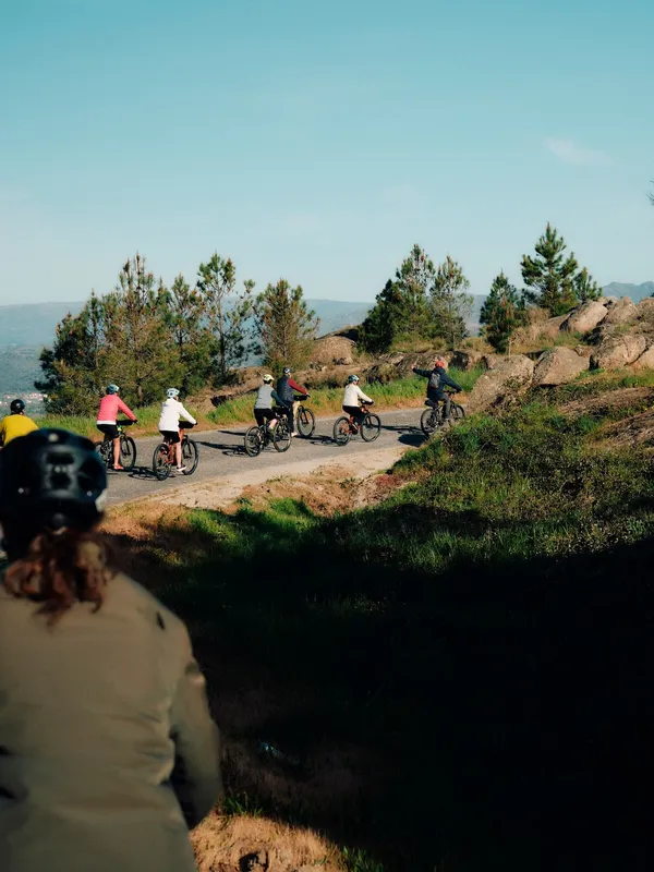 Landscape of houses in Côa Valley, Portugal