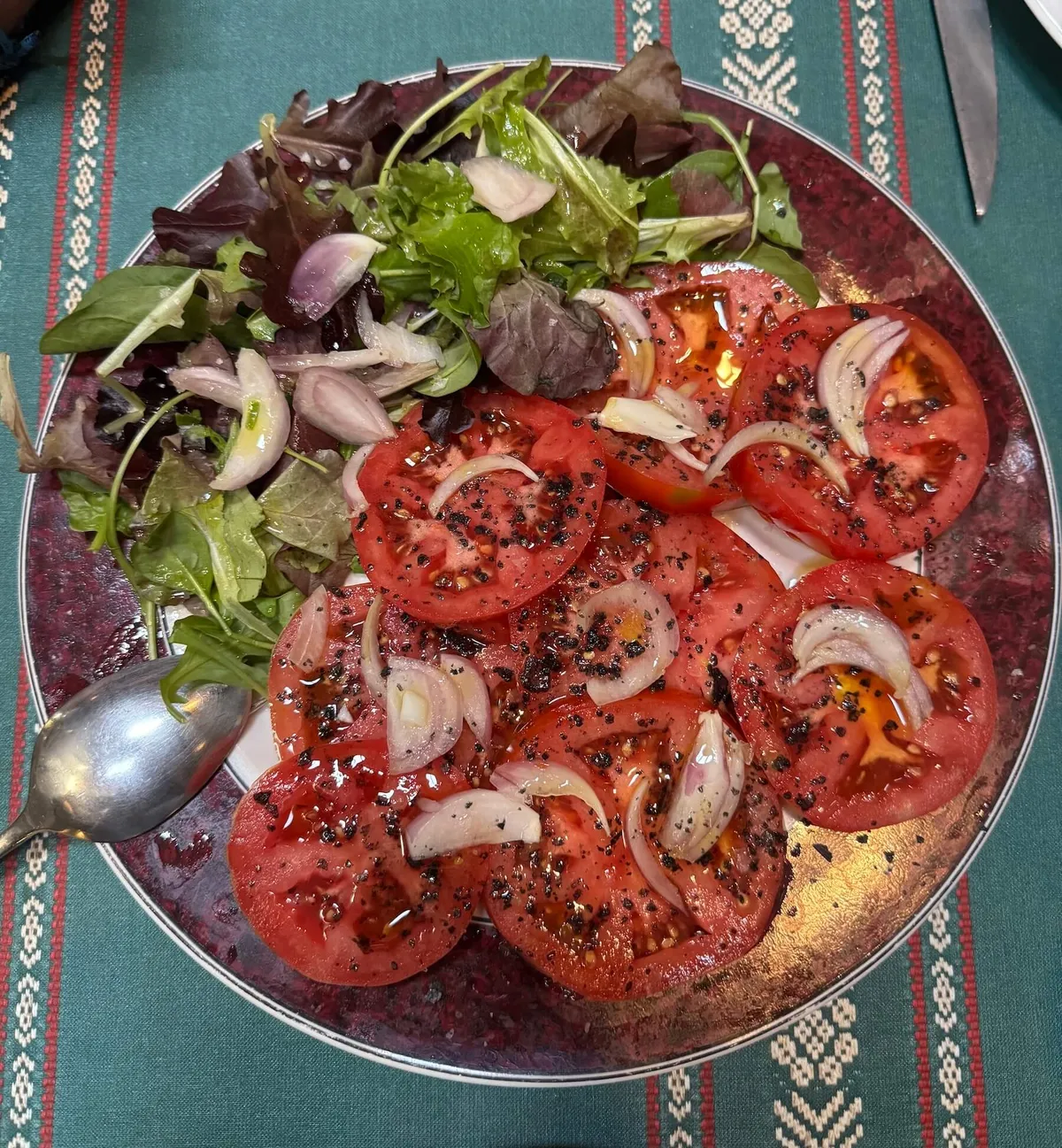 Home cooked food in Antsotegi, Basque Country
