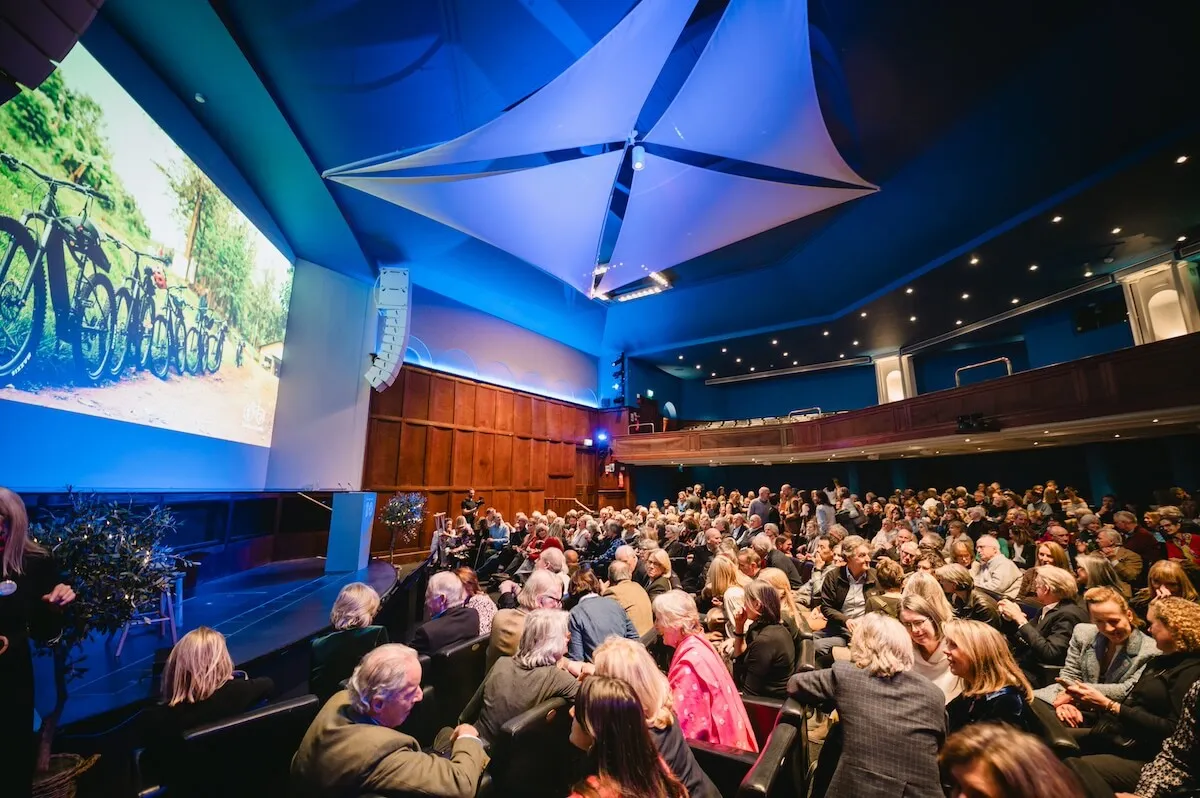Guests in theatre at 10 year party RGS