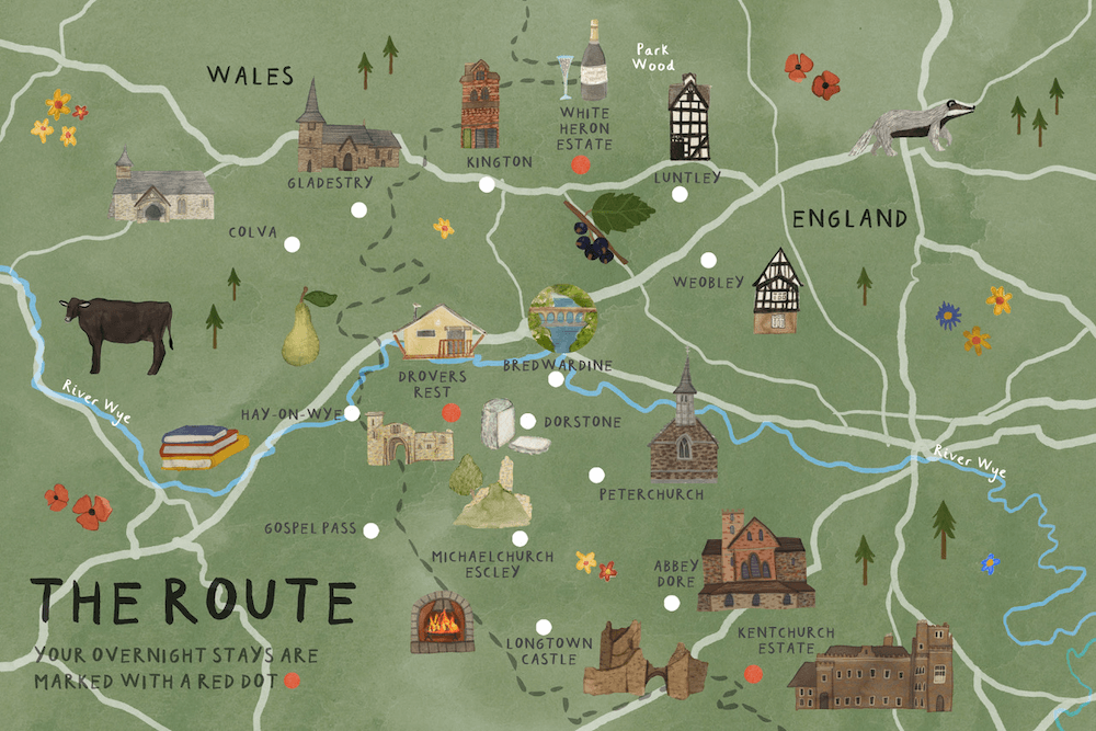 Herefordshire Illustrated Route Map