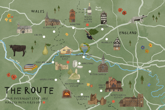 Herefordshire Illustrated Route Map