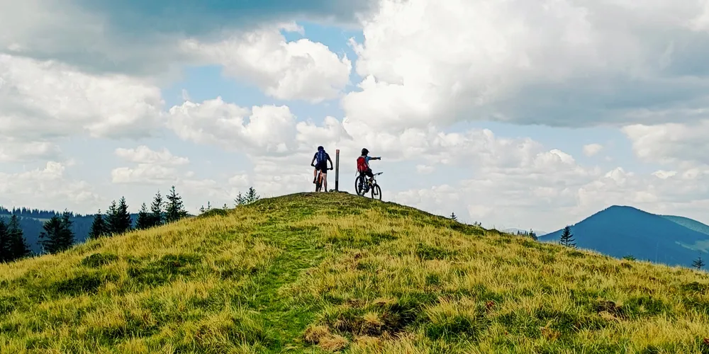 mountain bikes on a wild lines trip