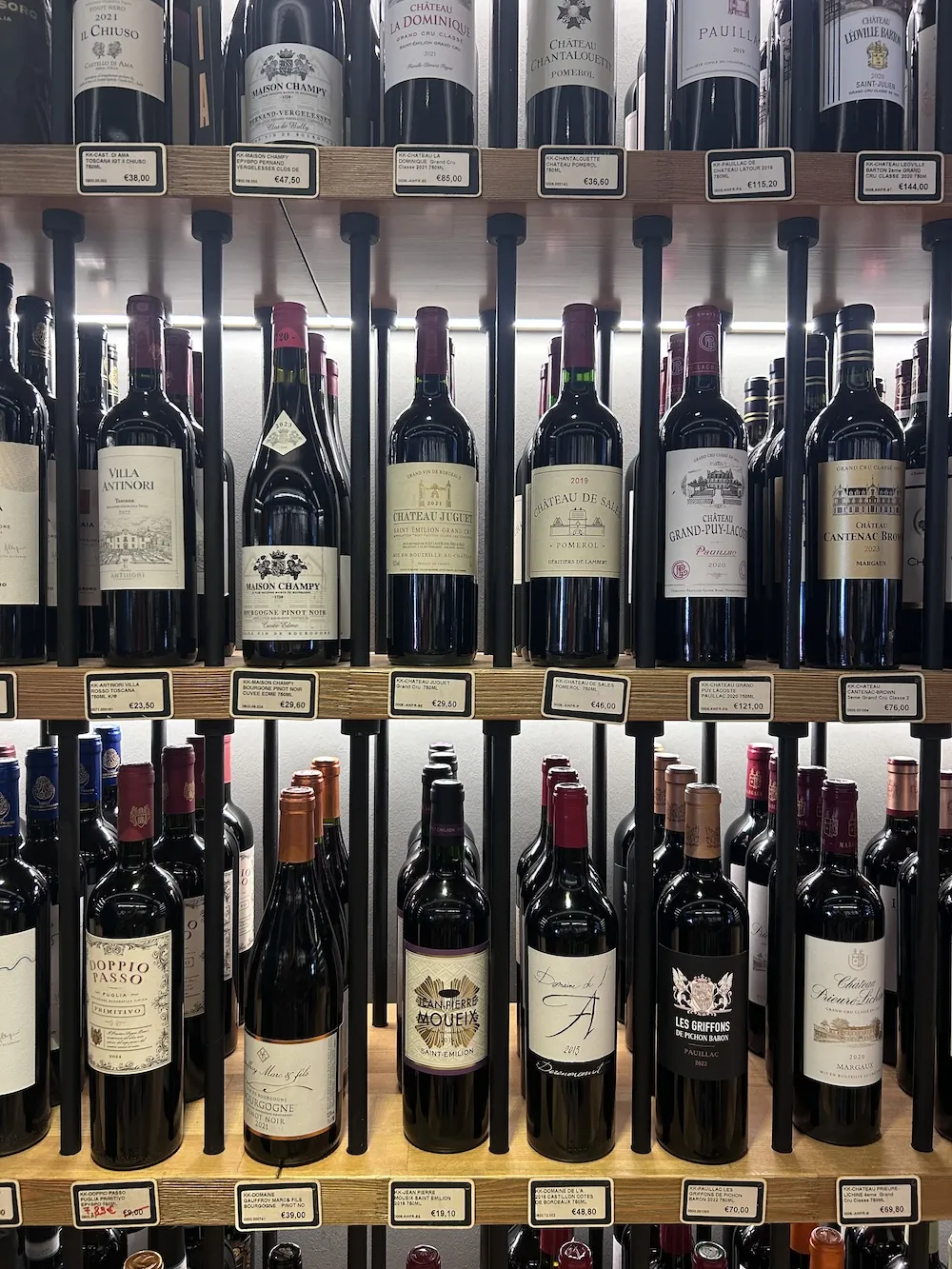 Zagori wines in the local supplier shop, Ionanna