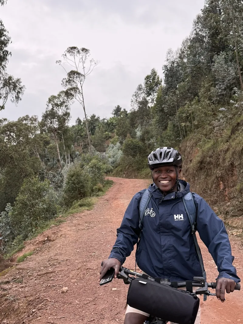 Rwanda guide on red track, Northern Rwanda