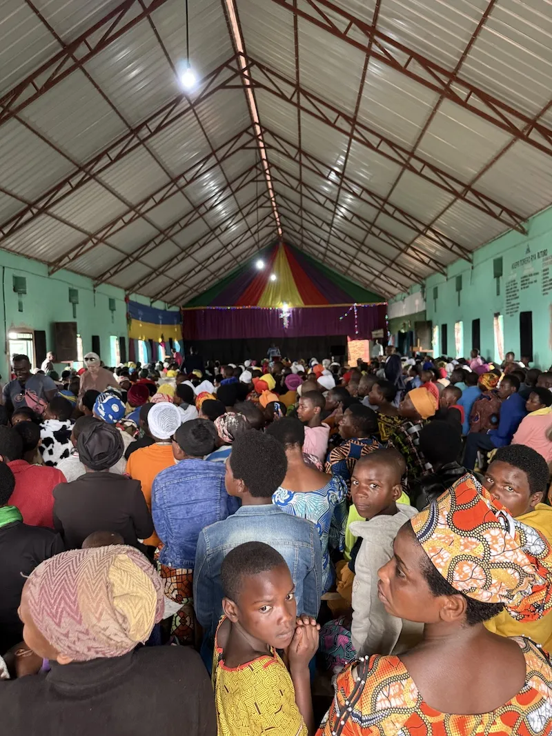 Interior or church in Rwanda, Northern Rwanda