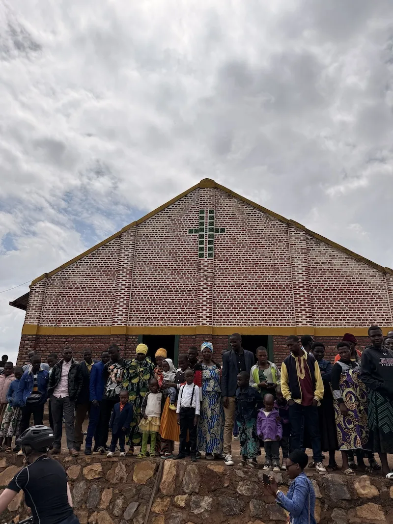 Local community celebrating, Northern Rwanda
