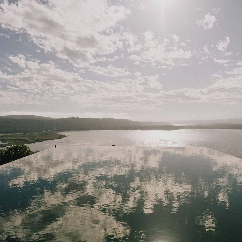 Infinity pool at a guest house in South Africa