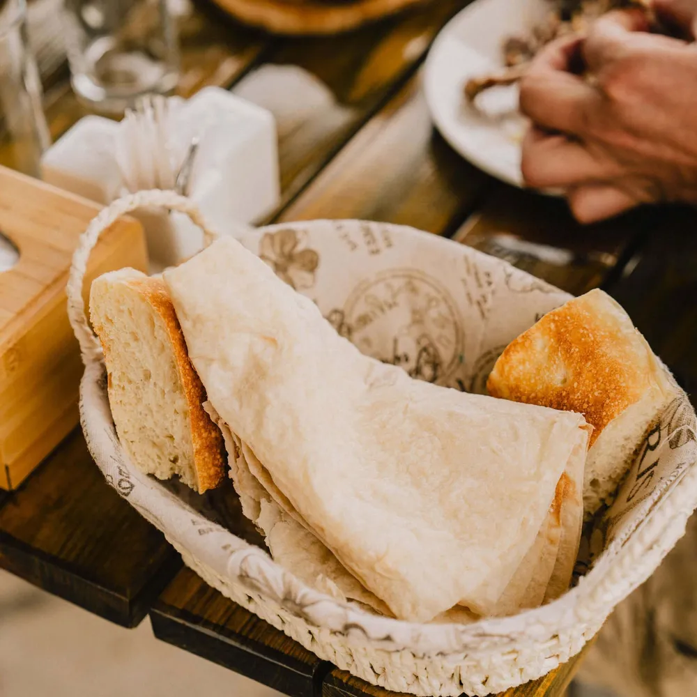 Lavash flatbread and khorovats BBQ - an Armenian dinner for Slow Cyclists