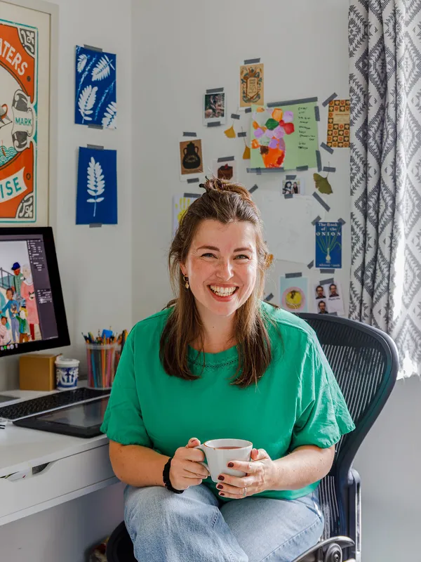 Livi Gosling Ilustrator Sitting - Credit Nat Aubry