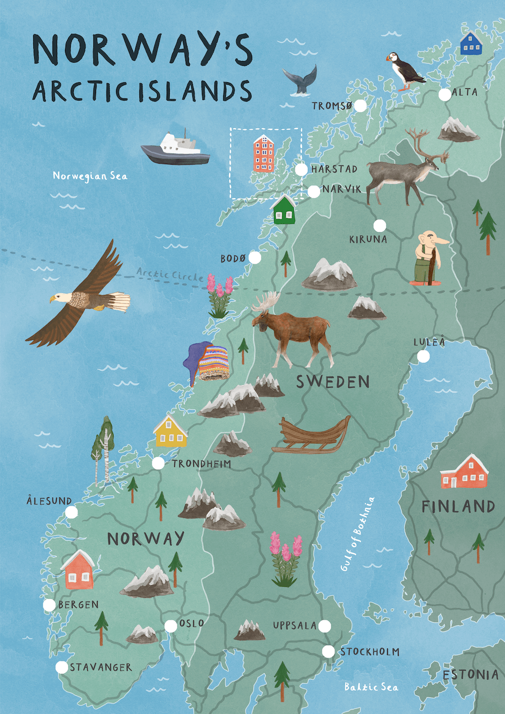 Norway Country Map Final