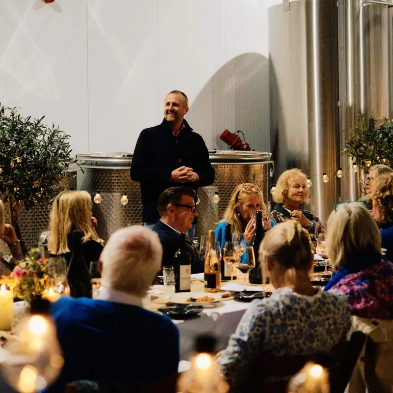 The Slow Cyclist founder Oli Broom speaking at The Slow Table event