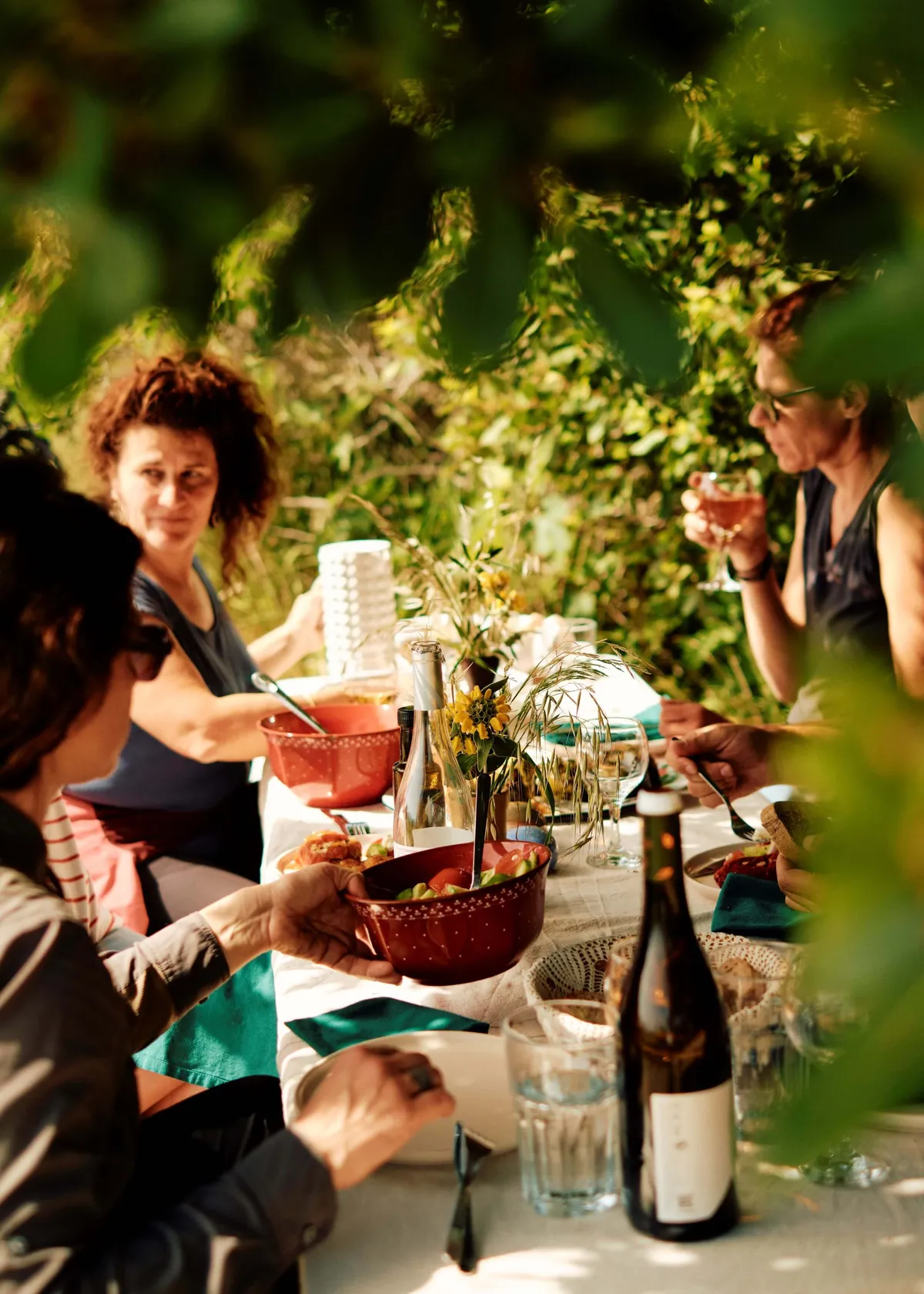 Outdoor-lunch-on-a-Slow-Cyclist-journey-in-Crete-Greece