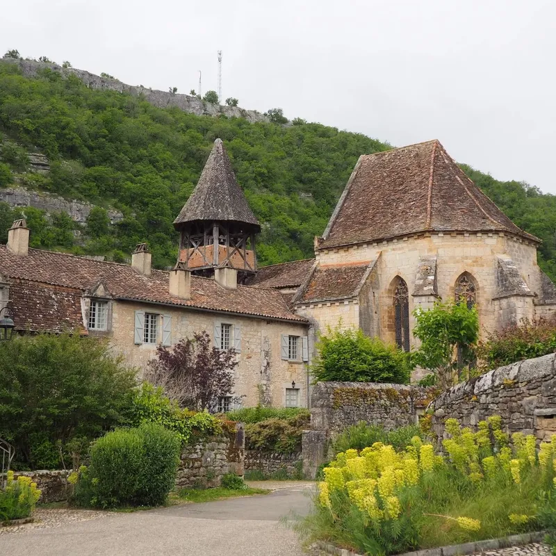 An old nunnery in Prieuré d'Espagnac, Quercy, France