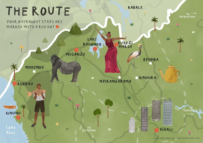 Rwanda 202425 itinerary map