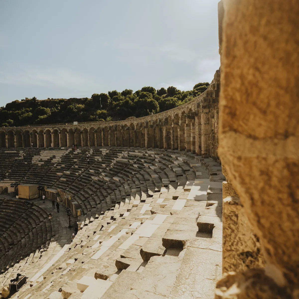 Ancient stairs, ruins of a monument, Taurus Mountains, Turkey