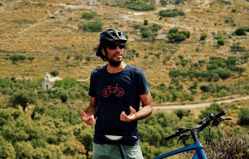 A Slow Cyclist bike guide in the Mani, Greece