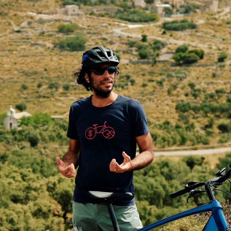 A Slow Cyclist bike guide in the Mani, Greece
