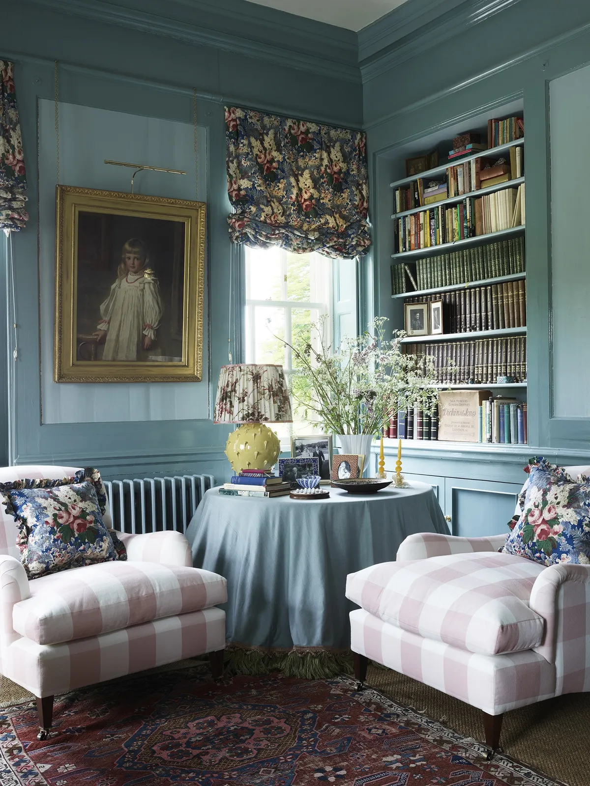 Reception room at Trewithen in Cornwall