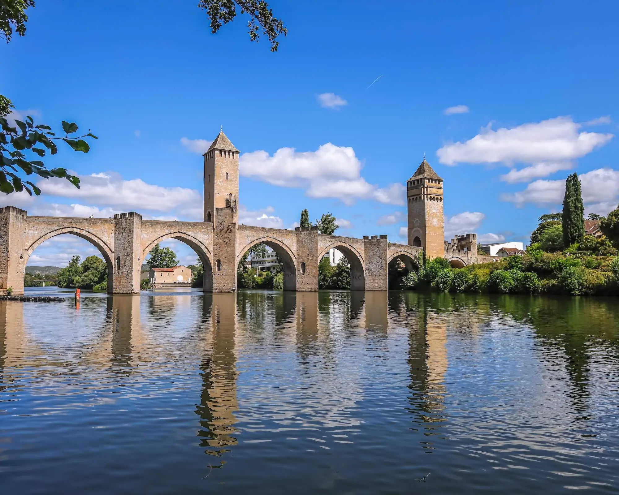 The Velentre Bridge in Cahors, Quercy