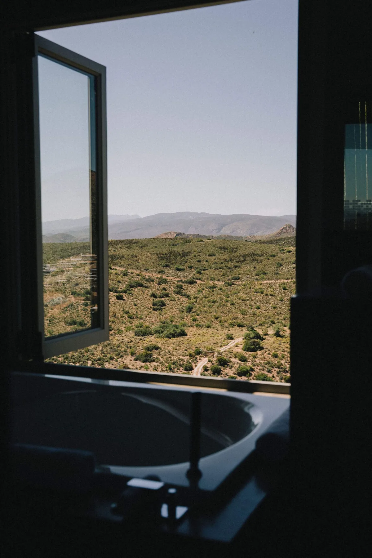 A view from the guest house in the Karoo, South Africa