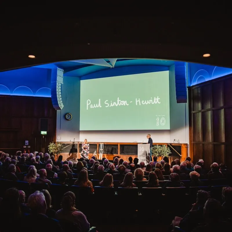 paul sinton hewitt on stage tsc 10 year party