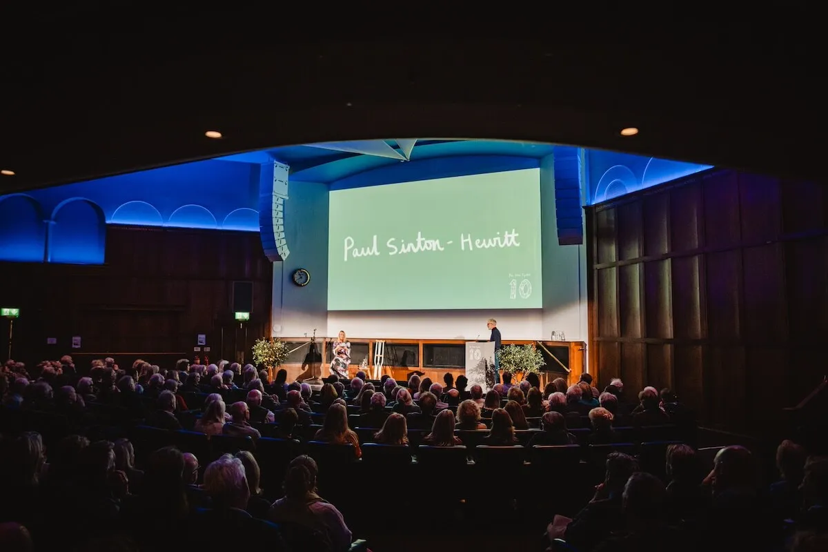 paul sinton hewitt on stage tsc 10 year party